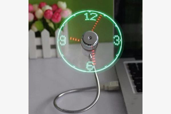 USB LED Fan Clock - Nova Technologic